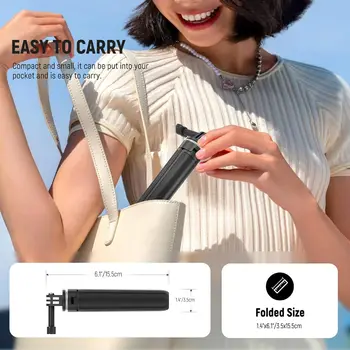 NEEWER Basic Selfie Stick Tripod for DSLR Action Camera Webcam, Mini Vlogging Video Desk Stand Accessories Compatible with product image