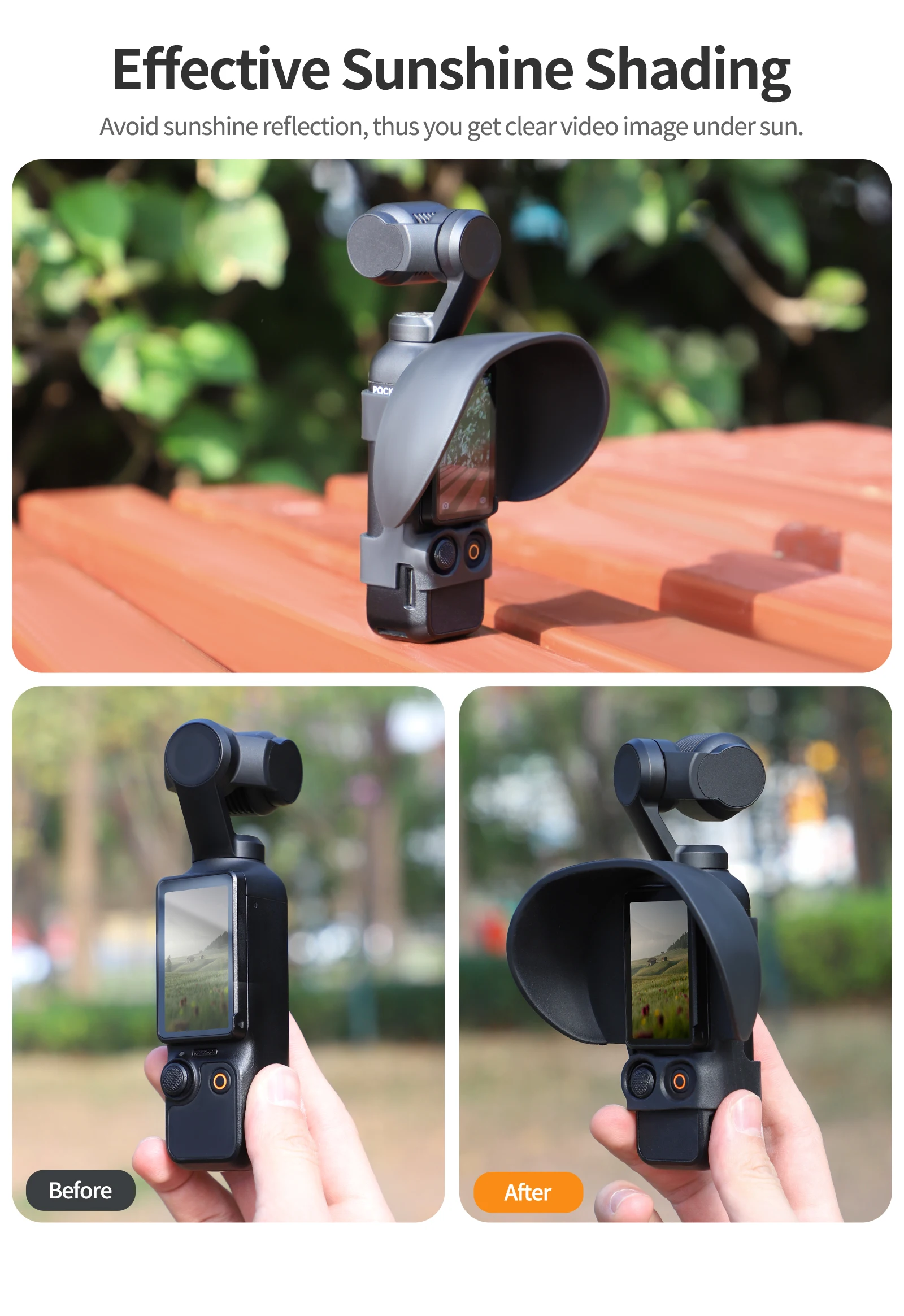 Accessori Osmo LICHIFIT Copriobiettivo In Silicone Per DJI Osmo Paraluce Protettivo Per Obiettivo Della Fotocamera, Copertura Morbida Per Obiettivo Anti-goccia, Accessori Per La Pelle Pocket 3