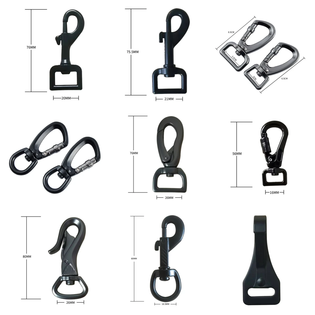 Custom Dog Lead Clips Snap Hook Metal Pet Leash Buckle For Dog Leash ...