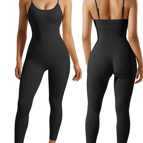 Sports Dance Fitness Yoga Jumpsuit All-In-One Elastic Camisole Bodysuit Sports Bodysuits preview