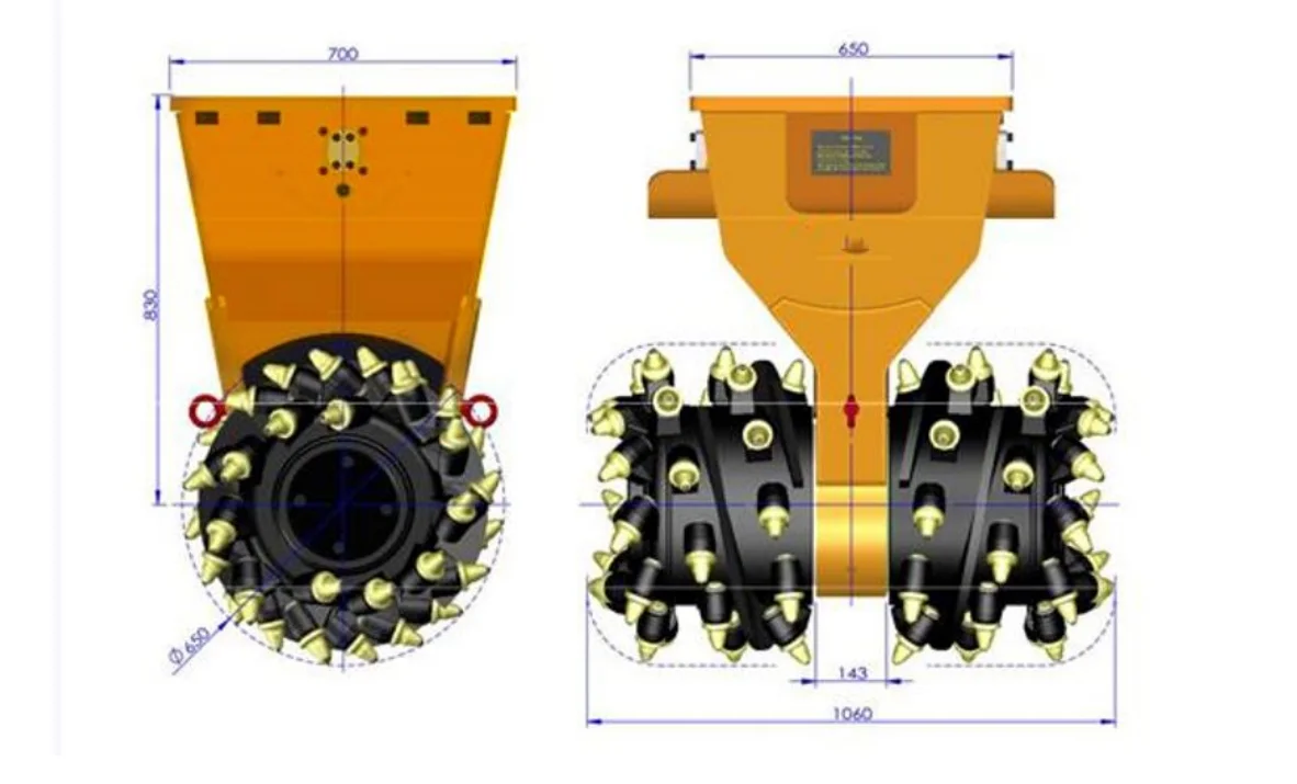 Trenching Drum Cutter To Suit 59 Ton Excavator Drum Cutter,Hydraulic Drum Cutter Buy Heavy