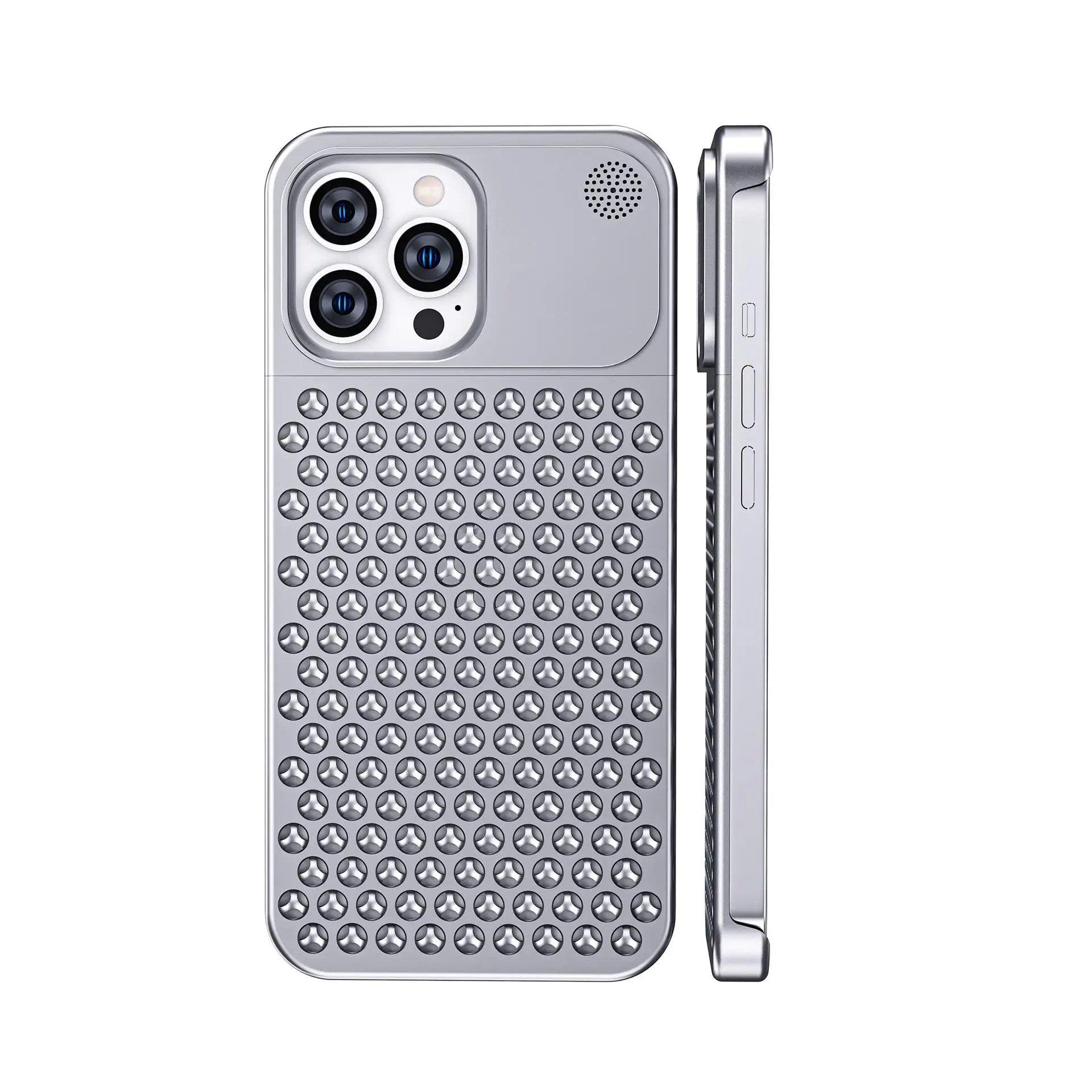 Aluminium Alloy Phone Case For Iphone 12 13 14 15 Plus Pro Max Heat Dissipation Cooling Myc8272 Laudtec