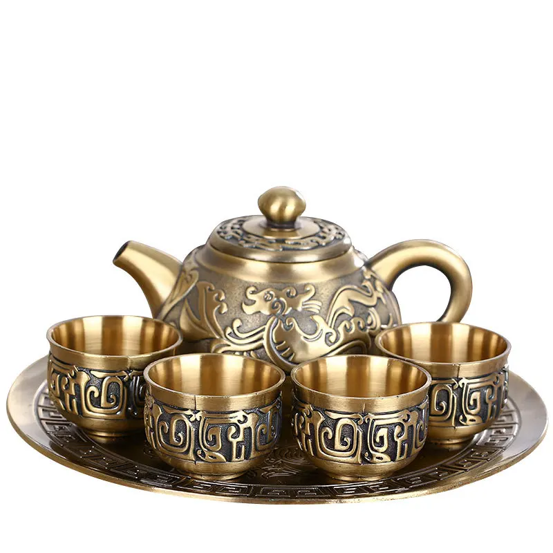 metal tea set