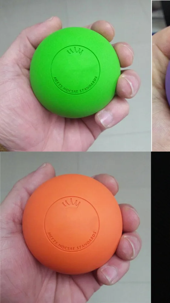 Natural Rubber Custom Design Silicone Muscle Therapy Ball Lazer