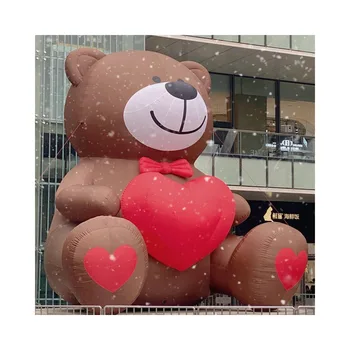Giant Inflatable Bear Model Customized Gummy Polar Bear Cartoon Balloon Outdoor Advertising Campaign Decoration