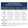 Product Dimensions-All Sizes Fully Customizable