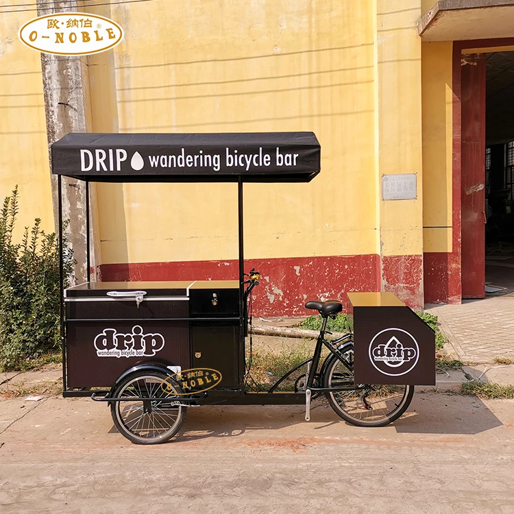 Vélo de crème glacée électrique à vendre boissons fraîches vélo magasin  mobile