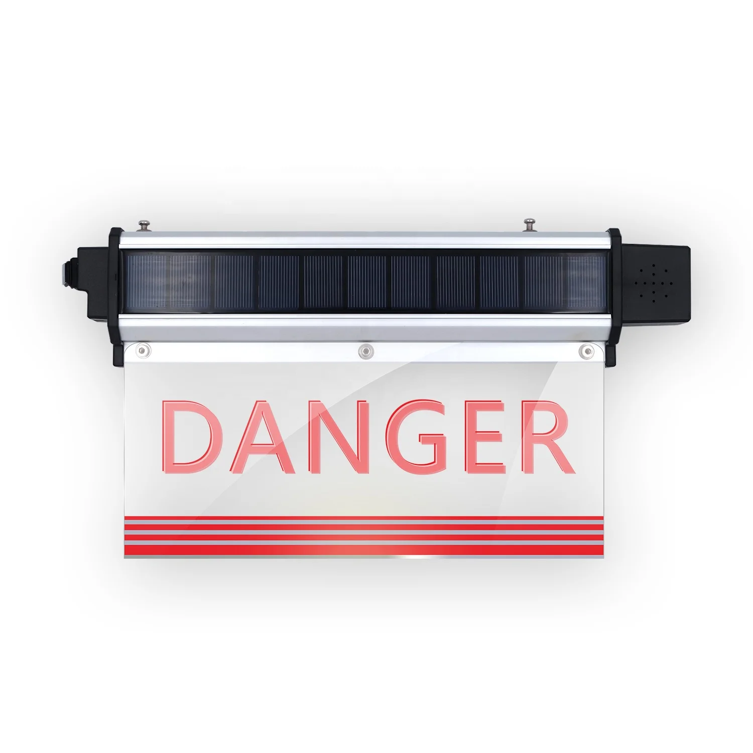 Индивидуальный инфракрасный датчик поражения электрическим током с датчиком микроволновки солнечный светодиодный предупреждающий знак для безопасности электрического