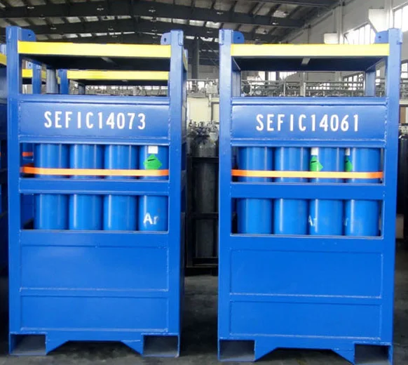 DNV 2.7-1 Offshore Zinc Galvanized Nitrogen Cylinder Rack