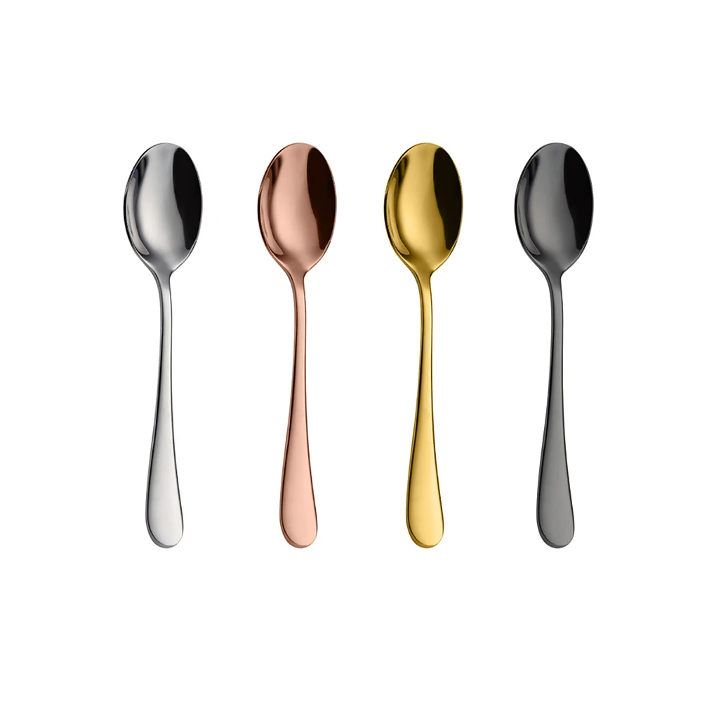 Soup Spoon Set of 2 Children etc ERCENTURY Stainless Steel Spoon Espresso etc. Desert Spoon Light Weight and Small Size Especially Suitable for Toddlers Coffee Spoon 