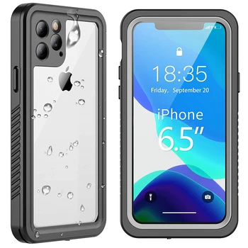 Waterproof Clear Full Body Heavy Duty Protection Shockproof Anti-Scratched Rugged Phone Case for iPhone 12/13 Mini Pro Max