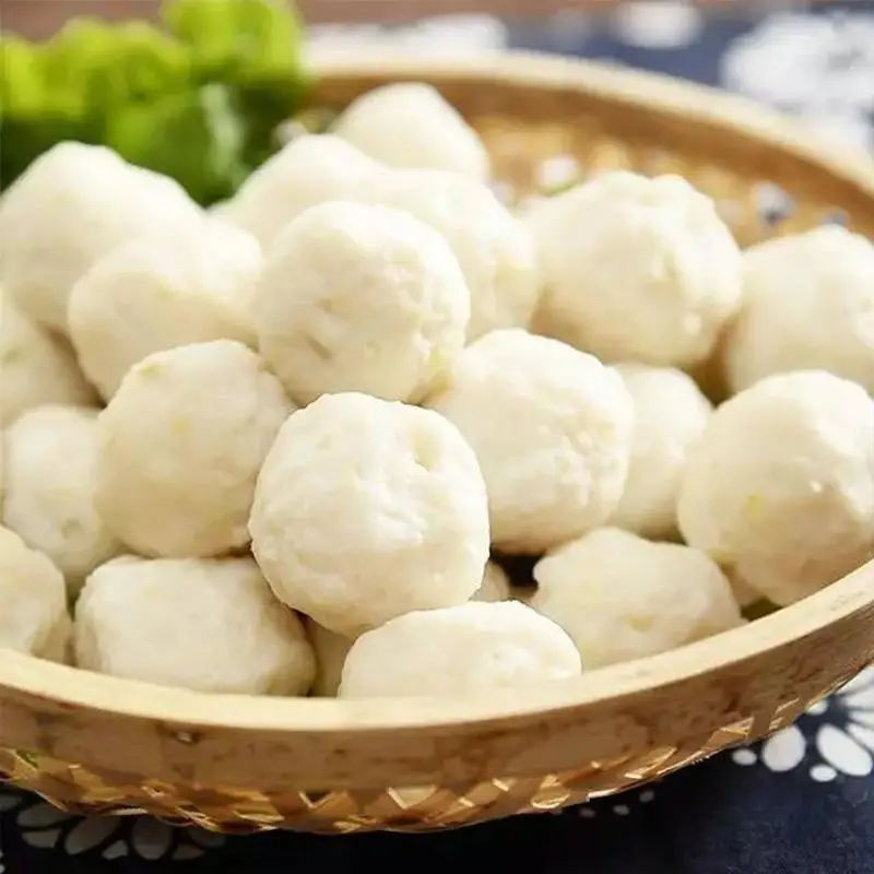 Dobrá cena, mražené kuličky z hlubinné ryby, poloprodukty do horkého hrnce, mražené ryby