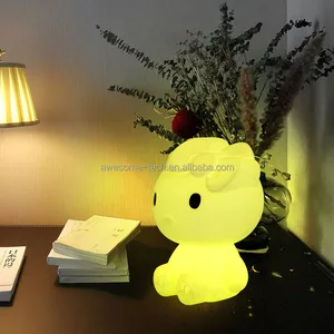 New Design Rechargeable Carton Hello Kitty Table Lamp