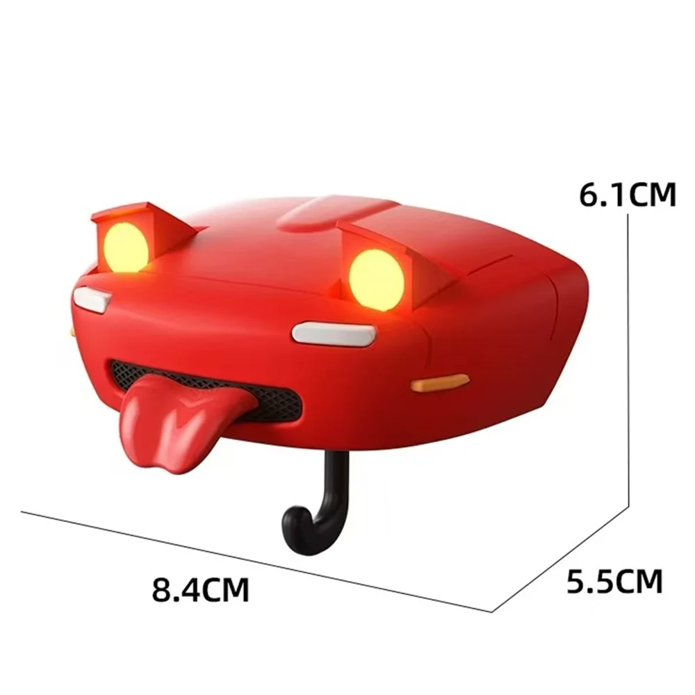 Funny Cute Lighting Key Holder with Pop up Open Headlights Vintage Style Wall Mounted Hook Key Chian Hooker