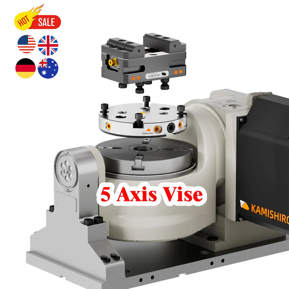 5 Axis Machining Cnc Vise High Precision Metal Turning Machine Self ...