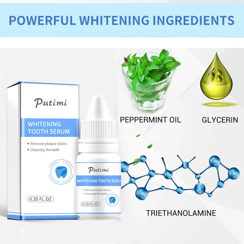 Tooth Cleaning Liquid Putimi Whitening Tooth Serum Efero Teeth Set For