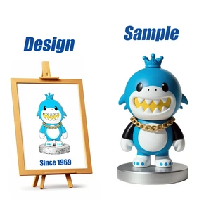 Shengye Manufacturer Custom Shark Vinyl Resin Statue Figure High Quality 3D Figurine Christmas Cartoon Anime Action Figures Toy