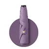 Parapluie manuel ultraléger à trois volets - rose violet 6 baleines