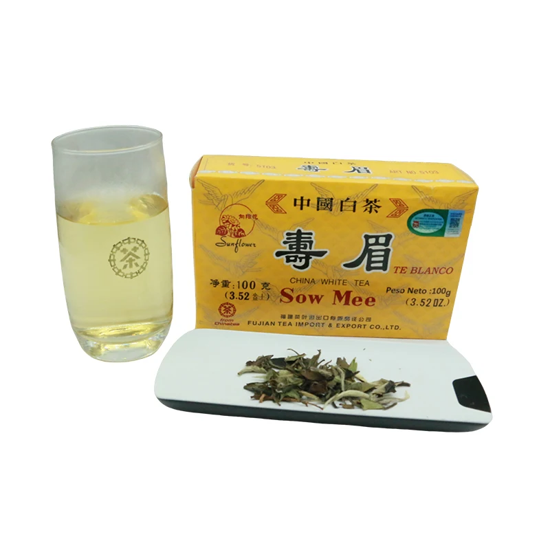 FC03 5103 New Arrival Tradition cha Leaf Tea 100g Chinese Sow Mee White Tea