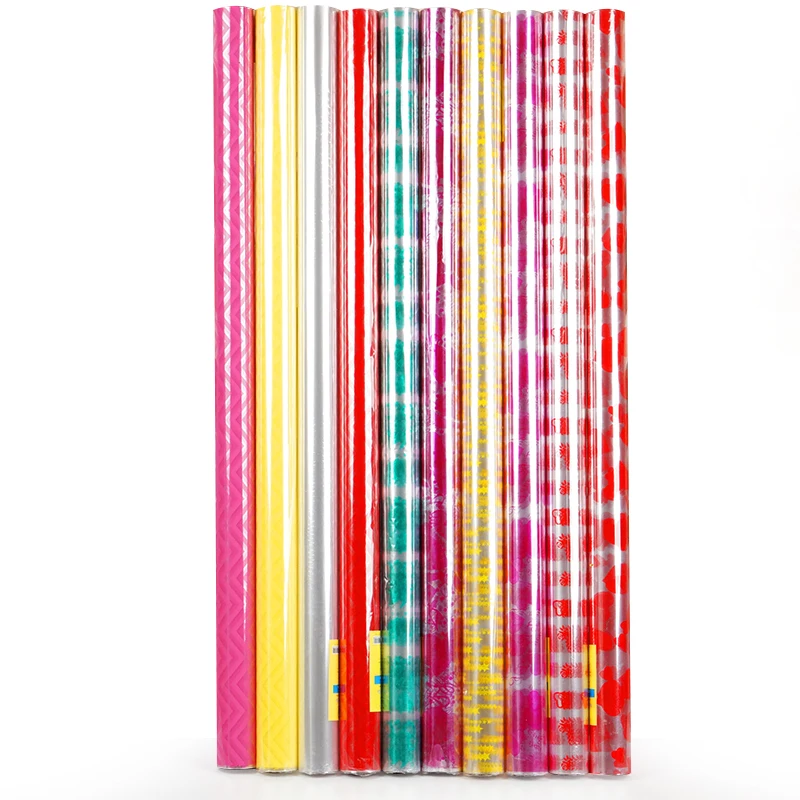 EVER BRIGHT Plastic Cellophane with Patterns Waterproof Printed Cellophane Roll