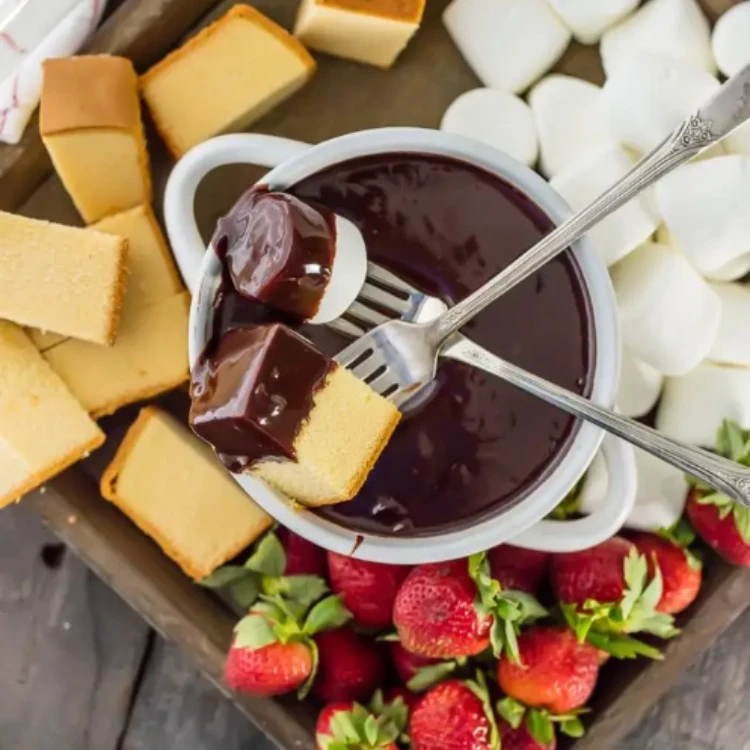 Household Small Stainless Steel 8 Fork Chocolate Fruit Electric Cheese