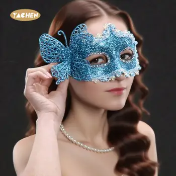 Yachen Couple Costume Accessory for Carnival Makeup Ball Fashionable Plastic Mask for Halloween Gras Carnival Parties
