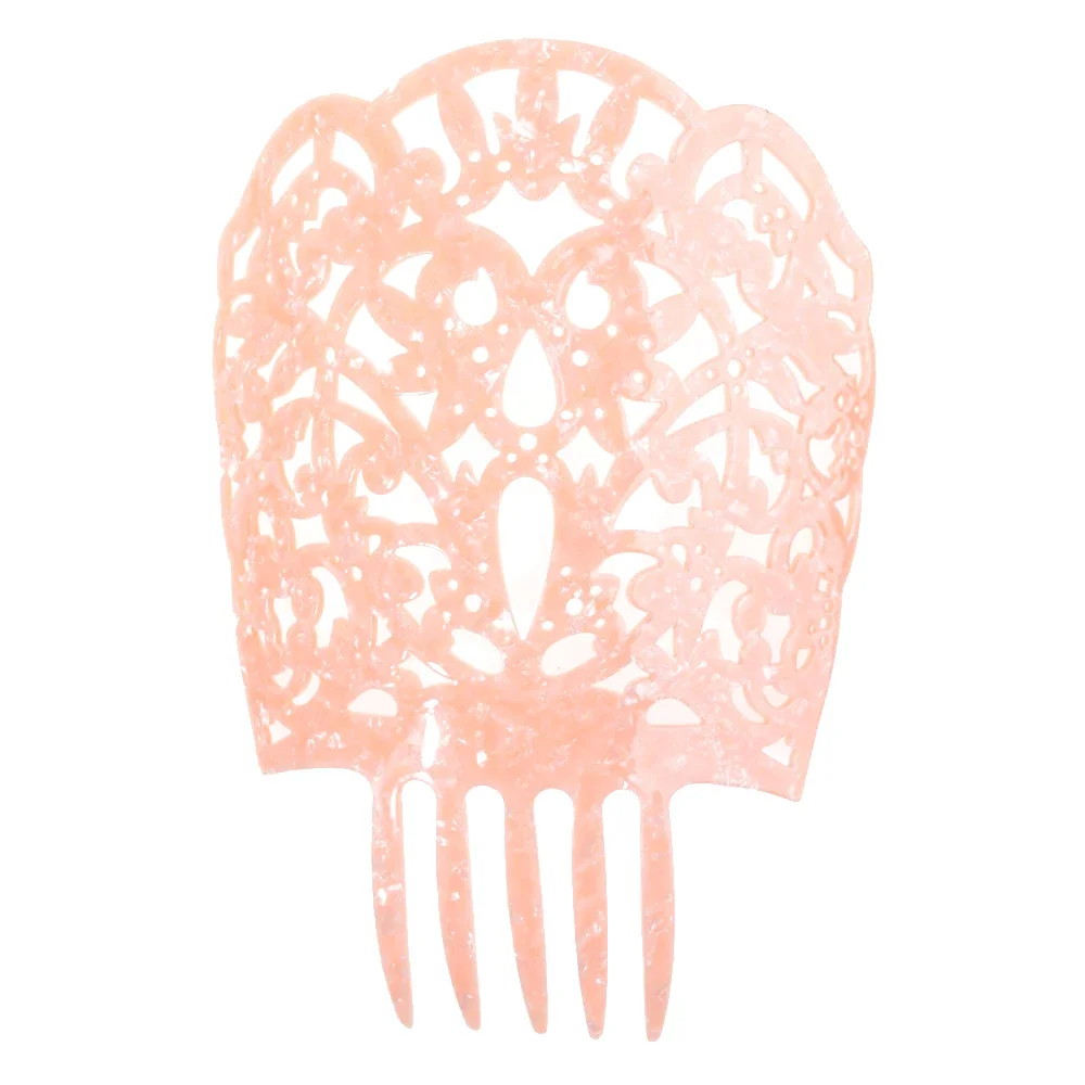 Hollow Out Women Fork Flamenco Spanish Style  Acetate Hair Combs Insert Style Combs for Hair Decoration  KN-hc203