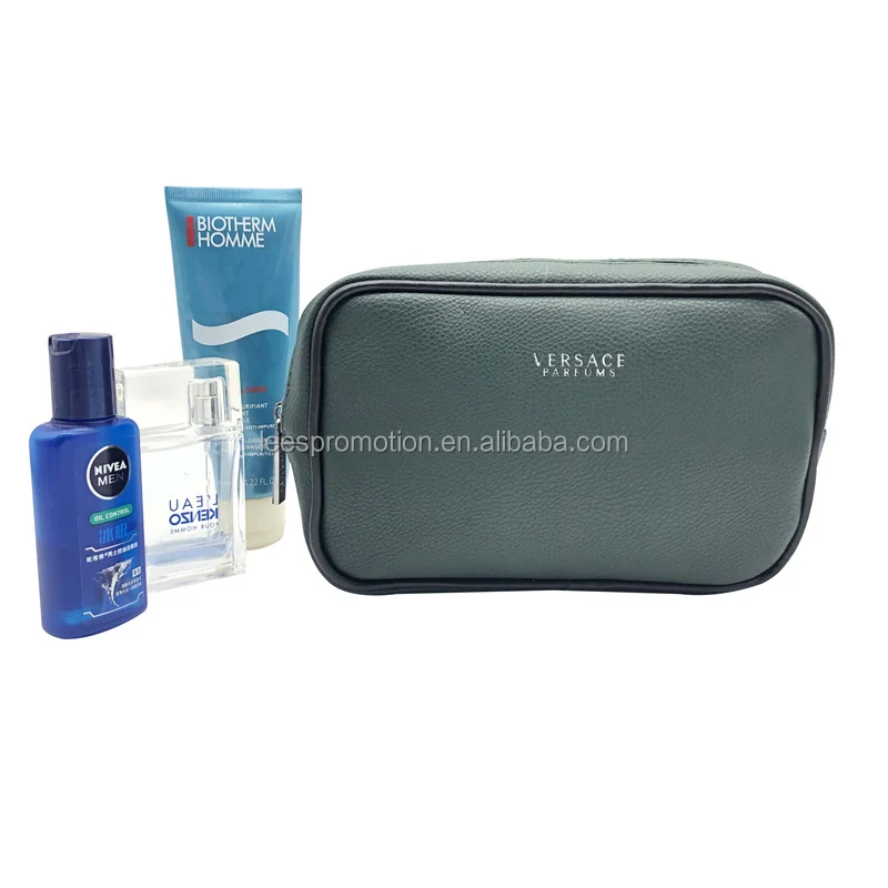 2023 New Makeup Bag Army Green Pu Leather Cosmetic Bag For Men Buy Pu