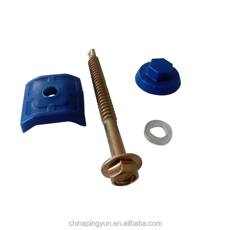 Roof Tile Accessory Screw Installation for ASA Plastic Waterproof Roma and Spanish PVC Tejas