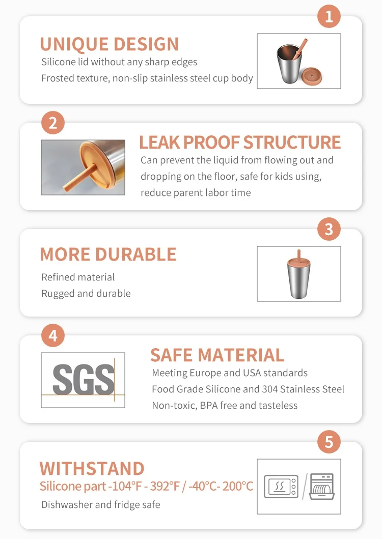 Wholesale 350 Ml Capacity Stainless Steel Cup Bollte Leakproof Portable