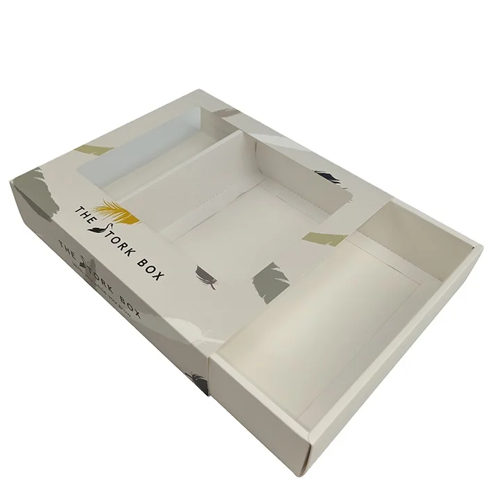 SENCAI New Design Custom Printed Baby Blanket Packaging Gift Paper Boxes with PVC Window