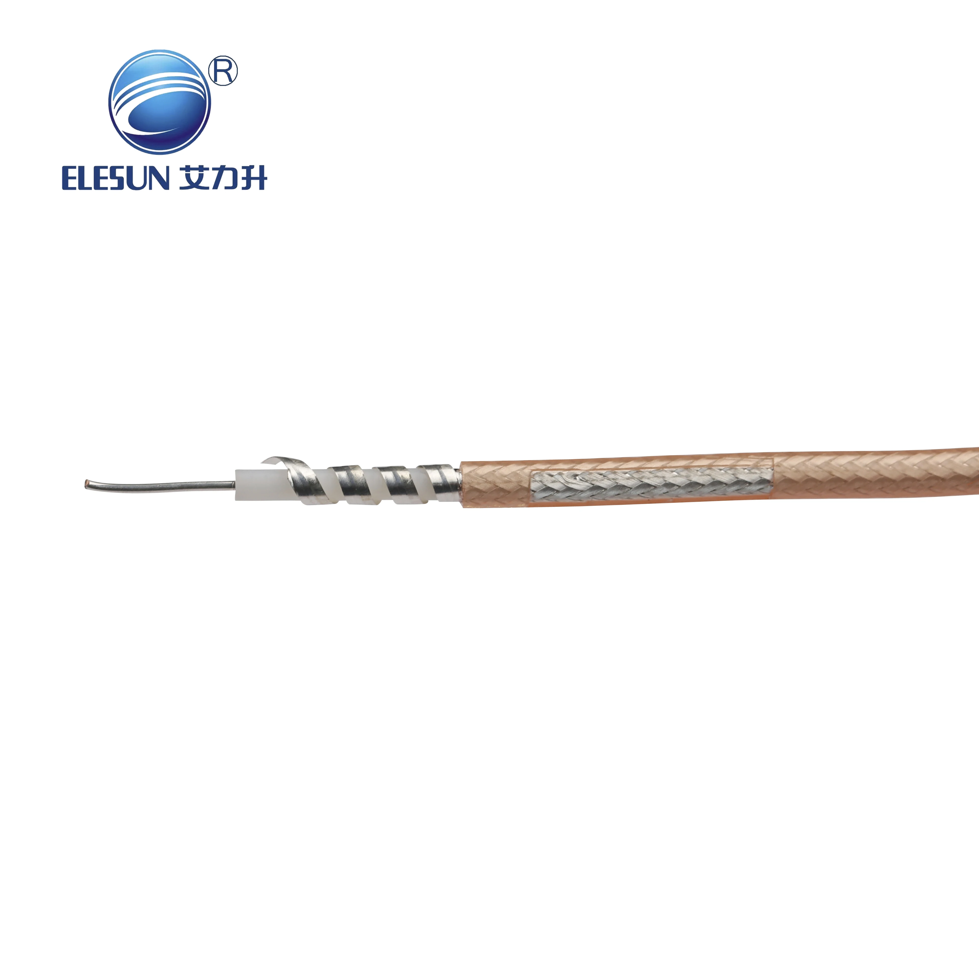UL list Cable factory OEM high temperature PTFE RF Coaxial Cable RG178 RG179 RG316 for communication
