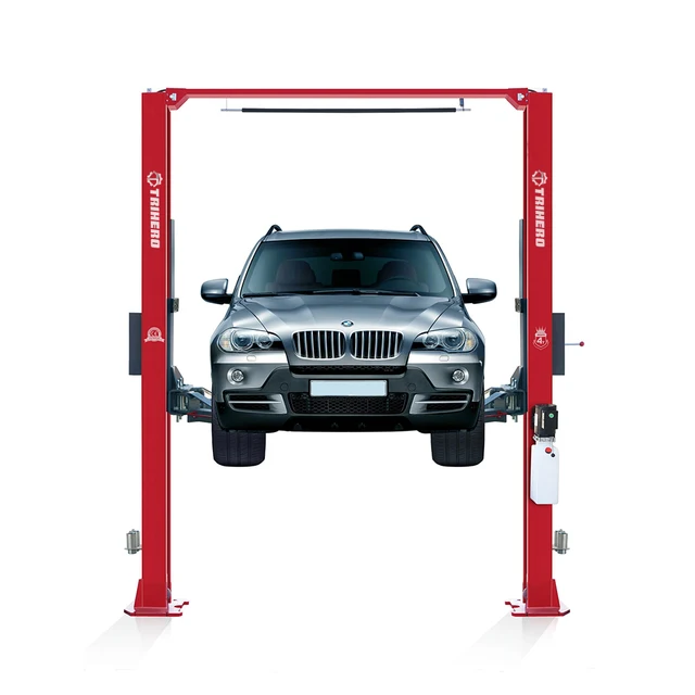 4000kg Clear Floor Single arm Release two post car lift Double cylinder Hydraulic vehicle hoist Workshop gantry 2 post car lift