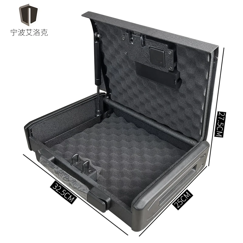Portable Metal Gun Safe Box with  Fingerprint Lock for Jewelry Cash Car & Home Storage