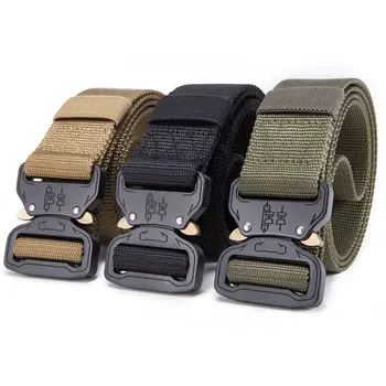 New Nylon Belt Men Army Tactical Belt Molle Military SWAT Combat Belts Knock Off Survival Waist Tactical Gear Dropship