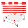 Cinghia di sicurezza per letto a quattro angoli - rossa