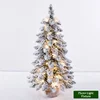 75cm pointed velvet tree+lamp