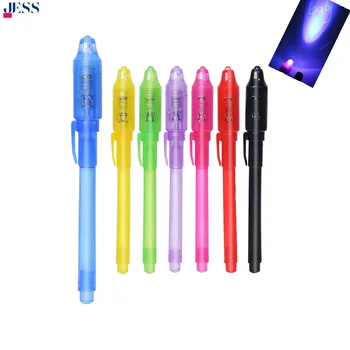 Magic Ball Pen Promotional Pen Plastic Led UV Light With Invisible Ink Marker Ballpoint Pens Gift For Student Secret