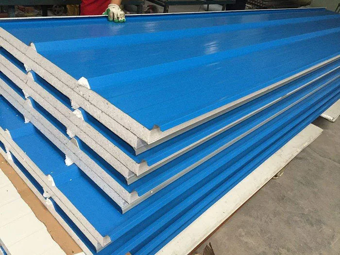 Lightweight Thermal Insulation Color Steel Sandwich Panels High Efficiency Energy Solution EPS PU Foam Walls Roofs Exteriors