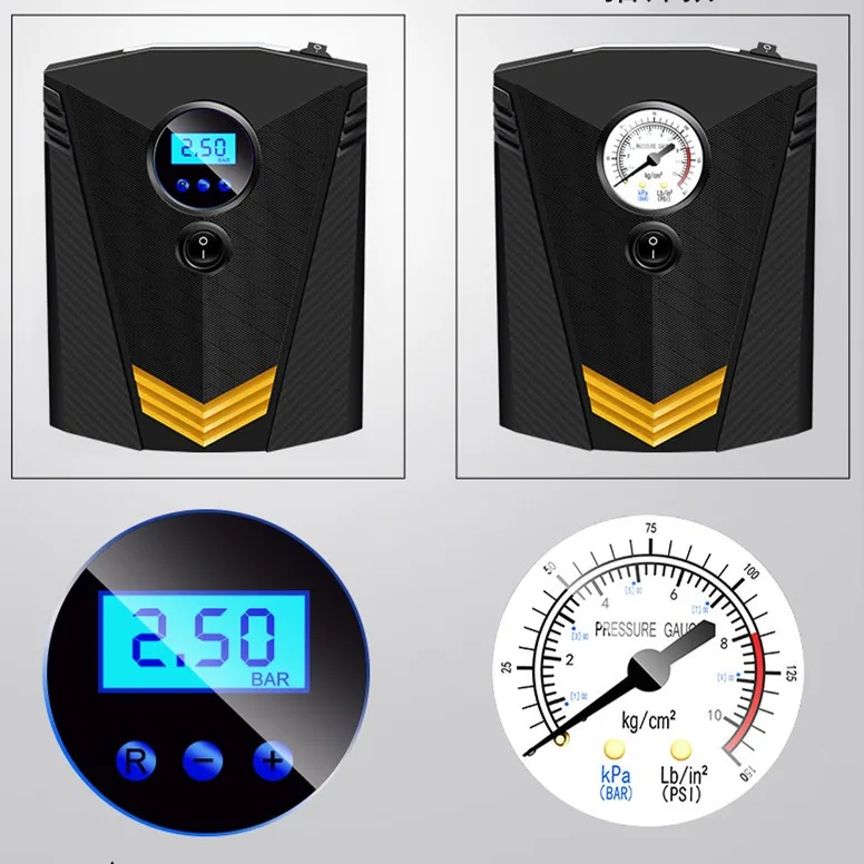 New Style 2 in 1 Automatically Air Pump Portable Tire Inflator Compressor for Sale