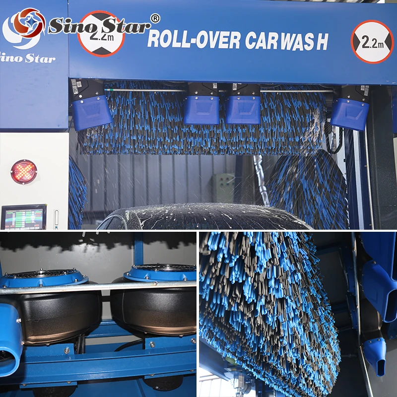 Automatic Car Wash Machine Fully Automated with Brush Rollover Car Washer Auto Wash Equipment for Sale C7