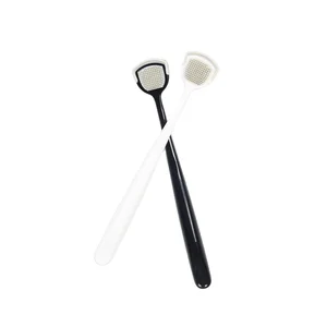 Oral Care Soft Rubber Tongue Cleaner Gentle Clean High Quality Plastic Tongue Scraper Oem Brand Name Customized