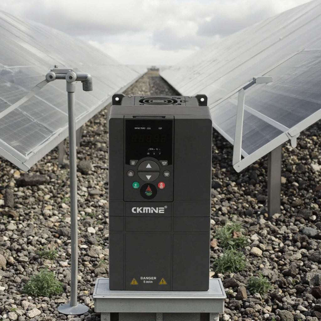 CKMINE MPPT Wysoka Efektywność 7,5kW 380V Trójfazowy Falownik Solarny Prądu Stałego na Przemienny do Pompowania Submersyjnych Zasobników Wodnych