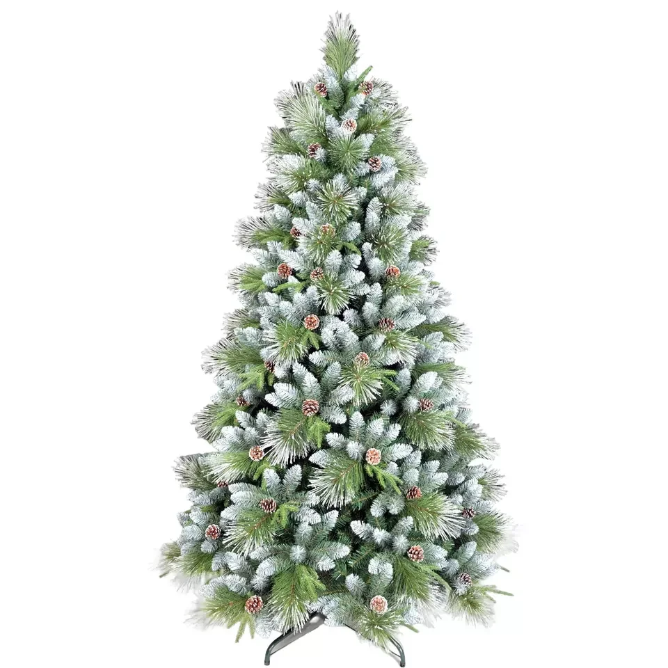 Premium Artificial Flocked Christmas Trees With Led Lights For The