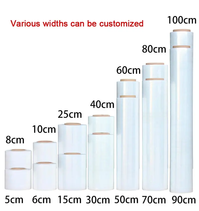 Portable Clear Hand Wrapping Film Cast Stretch Film Roll Shrink Wrap Plastic Industry $1 Moisture Proof Soft Packaging Film supplier