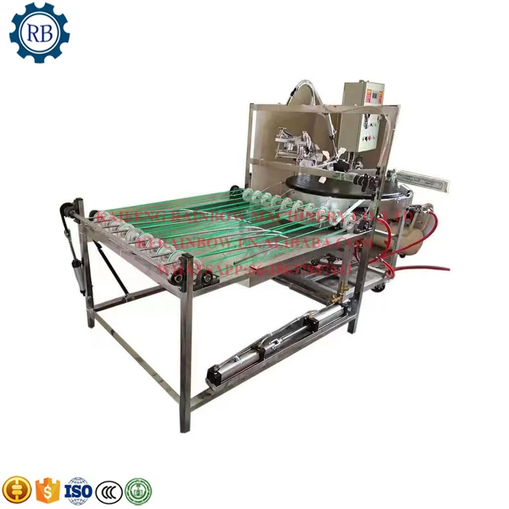 Electric Gas Heating Rotating Automatic Pancake Hot Plate Crepe Maker Making Machine With Customized Diameter