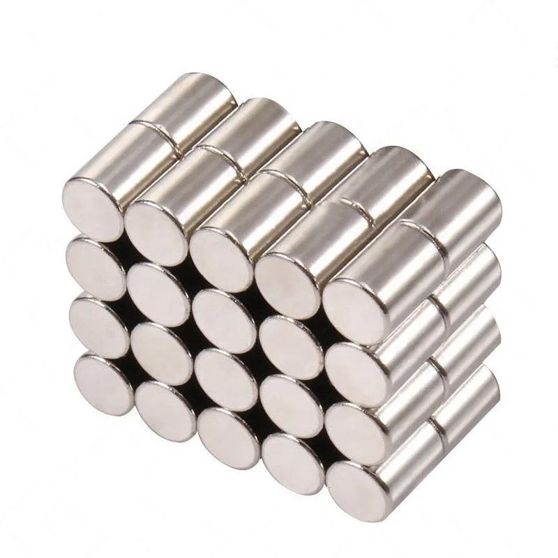 N35 N38 N45 Неодимовый магнитный стержневой цилиндр Сильный Перманентный блок с узором NDfeb магнит композитный покрытием медицинская