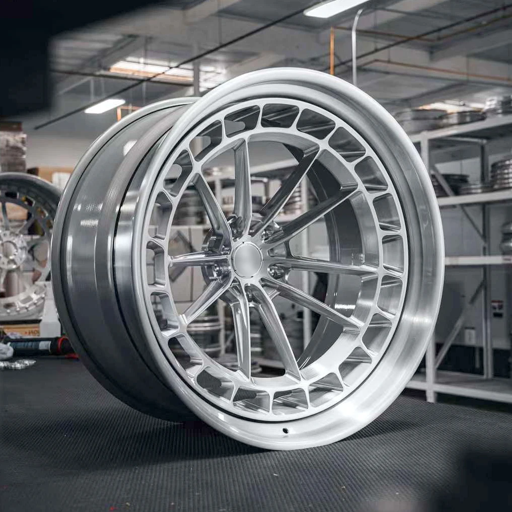 Custom 22 Inch Forged Wheels 5x114.3 Mesh Design Chrome Rim Chrome Wheels 5x120 2-Piece AL13 R-30