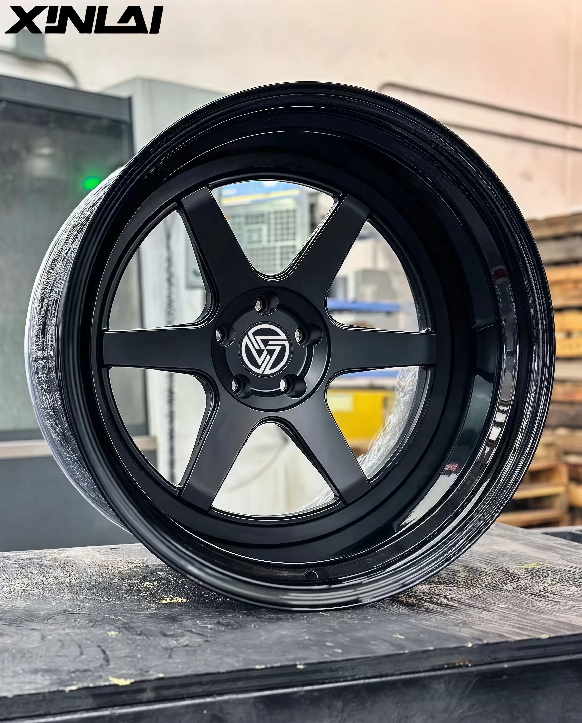 XINLAI Deep Dish Deep Lip Matte Black Rims 5x120 5x112 17-22inch 2-piece Forged Aluminum Alloy Wheel Hubs for M3 M4 S3 S4 S5 RS6 - Image 2