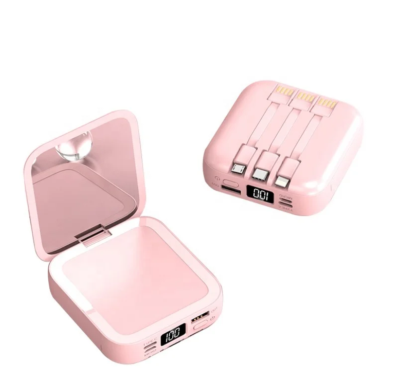 Alibaba New Led Mirror Makeup Power Bank Charger 20000mah Buy Power